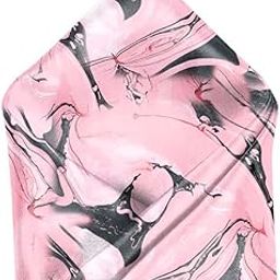 Marble Silk Satin Printed Pocket Square for Men (PINK-1)-image-51