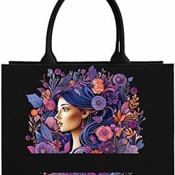 Customised Tote Bag for Women – Stylish Shoulder Handbag for Work, Office, Travel & Daily Use | Personalised Ladies Purse | Gift for Women & Girls (Size: 40L x 15W x 30H cm)-image-83