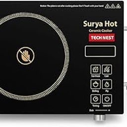 TECH NEST Infrared Induction Cooktop Electric Cooker | Portable Sleek Design | Fast Heating And Precise Temperature Control | Energy Efficient And Safe To Use-10