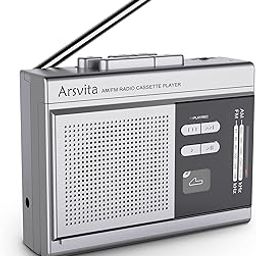Arsvita Portable Cassette Player and Recorder, Cassette to MP3 Digital Converter, AM/FM Radio Tape Walkman, Support 4-32G Micro SD Card, Build-in Speaker and Microphone, Silver-image-36