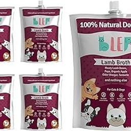 BLEP Lamb Broth 500 ml (100 ml x 5) for Cats & Dogs|Zero Preservatives|Aids Joint Health & Digestion|Collagen Rich| Human Grade, Natural Wet Dog Food|Bone Broth|Ideal for All Breeds (Pack of 5)-image-13