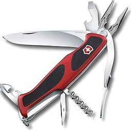 Victorinox Swiss Army Knife - Ranger Grip 74-14 Functions, Multitool Gadge - Red and Black, 130 mm-15