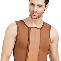 Gynecomastia Short Vest || HIGH COMPRESSION || Velcro Closure || Chest Shapewear || Comfortable Support for Men || Tomboy Chest Binder ||-image-20