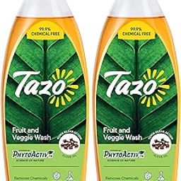 Tazo Fruit & Vegetable Wash Liquid (500ML, Pack of 2), Biodegradable, Natural & Plant Powered, Removes Dirt, Germs, Pesticides & Waxes, Free From Chlorine, Alcohol & Leaves No Aftertaste-image-14