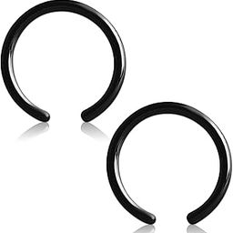 316L Stainless Steel No-Tarnish No-Rusting Clip-On Non-Pierced 8mm Nose Ring For Women And Girls (1 Pair)-picture-37