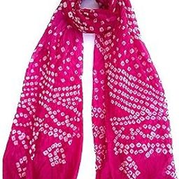 Jaipuri Rajasthani Women's Art Silk Bandhej Bandhani Dupattas for Women and Girls-10