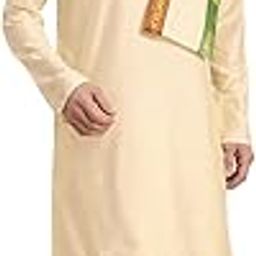 Mens' Cream Cotton Blend Kurta Dhoti And Dupatta_VASMDK007MOTHER-image-13