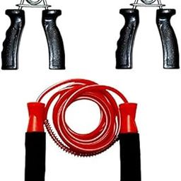 KORBAX Combo of Ball Bearing Rope & PVC Hand Gripper Pair-11
