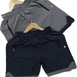 Men Regular Solid Cotton Short (1_Trendy_menshorts_[blk&Grey] M_pt)-image-20