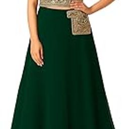 Women's Georgette Embroidered Crop Top With Palazzo (SFP-02)-image-54