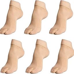 Ultra-Thin Transparent Skin Color Ankle Length No Show Women/Girl Socks(8 PAIR)-14