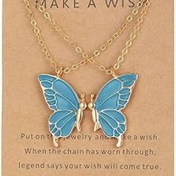 Big Butterfly Pendant Necklace Wear To make a Wish For Girls And Women-image-77