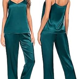 Women's Satin Kimono Robes Bridesmaid Wedding Robes Silky Bathrobes Summer Loungewear Nightsuit Nighty Honeymoon Special 3 Piece Set-image-15