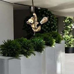 LumaCraft Squirrel Decorative Hanging Light Without Bulb (Golden)-image-48