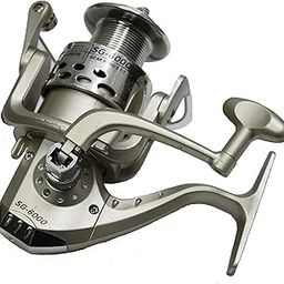 Spinning Fishing Reel Heavy Duty Aluminium and Graphite Spin Wheel | Right & Left Grip Type Interchangeable Metal Shaft Handle Smooth 5.1:1 Gear Ratio | Fishing Reel Sg 6000-image-33