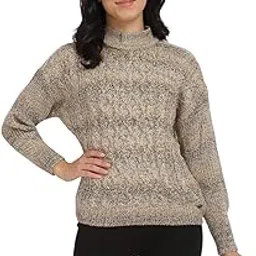 allen solly Acrylic Blend Women Pullover High Neck Sweater-picture-42