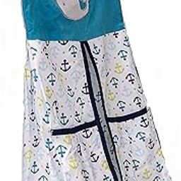 Embroidery Crib Diaper Stacker Blue Whale Arrow Crib Diaper Hanging Bag (Blue Whale Arrow)-image-32