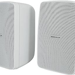 Rockville WET-40W (2) 4" 70V/8-Ohm Commercial Wall Speakers, IPX55 Waterproof, 360-Degree Swivel, White, Perfect for Restaurants/Patios-17