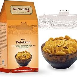 Mirchi Bites Palakkad Kerala Banana Chips | Coconut Oil | Made in Kerala | Authentic Kerala Taste | Nendran Banana Chips | Thin and Crispy | 250G-image-16