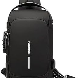 Dgklesh Enterprise Anti Theft Waterproof Unisex Sling Bag, USB Charging port Shoulder Backpack With Multifunctional Use for Travel Hiking, Camping, Daily Out, Crossbody Chest Bags-image-29