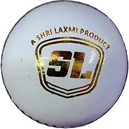 SL Club White 2 Part Leather Cricket Ball (Pack of 1 White Ball)-image-65