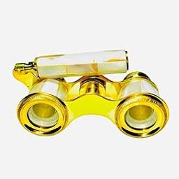 Vintage Opera Glasses Binocular with Handle, Mother of Pearl White and Brass Finish, Theatre Binoculars - Pocket Size Handel Binoculars-image-43