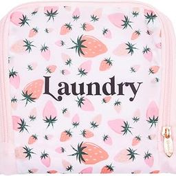 Foldable Travel Laundry Bag, 21” x 22”, Pink Berry – Lightweight, Durable Design with Drawstring Closure-11
