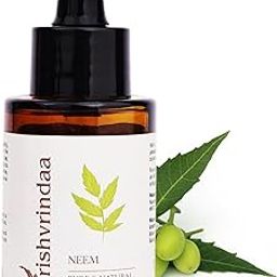 VrishVrindaa Pure Neem Oil For Skin- 25ml (Pack of 1) Cold Pressed Pure Neem Oil For Hair Dandruff Zero Preservatives Neem Hair Oil for Hair Growth-image-14