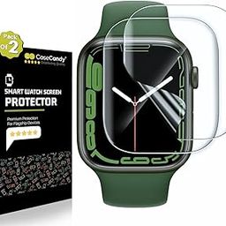 AOKUMA fits CaseCandy® - (2 Pack Screen Protector Guard for Apple Watch Series 7 / Series 8 / Series 9 45Mm | HD Screen Guard For Apple Watch Series 7/8/9 45mm Screen Size – Easy Installation Kit-17