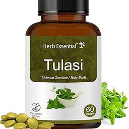 Herb Essential Tulsi Tablet, 500 Mg, 60 Tablets | Respiratory Wellness | Relieves cough and cold |Immunity Booster-image-63