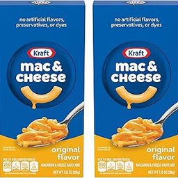 Krafts Mac & Cheese, Original Flavour, Macaroni and Iconic Cheesy Flavour Each 206 Gram Pack Of 2 (USA)-image-29