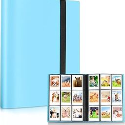 O Ozone 360 Pockets Mini Photo Album for Fujifilm Instax Mini Camera, Polaroid Snap PIC-300 Z2300 Instant CameraS, Photo Album for Fujifilm Instax Mini 11 9 Evo 90 70 40 8 7 -Blue-31
