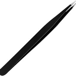 MADHYA Tweezers for Ingrown Hair Removal, Surgical Grade Medical Tweezers with Sharp Needle Nose Point Tips Ideal Pointed Tweezers for Splinters & Tick Removal, Black, Design 0, Pack of 1-image-12