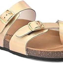 Cross Strap with thump strap Cork Sandals for women-image-59