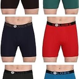 Men's Cotton Solid Trunks (Pack of 6) (Colors112-Brw1-T1-N1-R1-Olv1-PBL1-100_Multicolor10-image-98