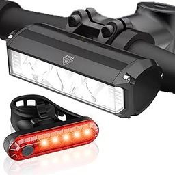 Linist Super Bright Bicycle Lights for Night Riding – 500 Lumen LED Bicycle3 LED Headlight & Tail Light Set | USB-C Rechargeable | Waterproof IPX5 | Anti-Glare Cycle Light for Road, MTB,-image-7