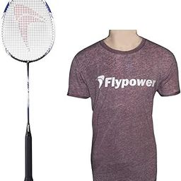 FLYPOWER BADMINTON RACKET AGNI 2 WITH T-SHIRT U.K RANJINI WINE SIZE XL-picture-12