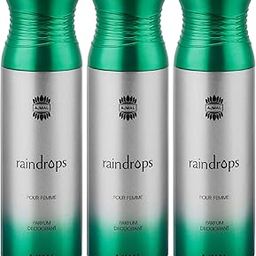 Ajmal Raindrops Deodorant Spray - For Women (200 ml, Pack of 3)-image-30