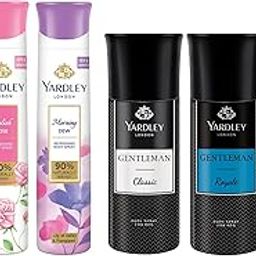 Yardley London Refreshing Body Spray (English Lavender, English Rose, Morning Dew) for Women (150ml, Pack of 3) and Yardley London Body Spray (Classic, Urbane, Royale) for Men (150ml, Pack of 3)-image-54
