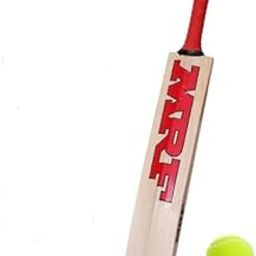 Wooden Cricket Bat with Free Ball, Kids Size 5, for 10-14 Years Boys-21