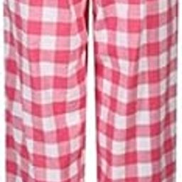 Women's Pink Checked Cotton Pyjama Night Wear-8