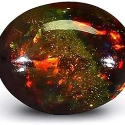 5 Carat Black Fire Opal Stone 5.50 Ratti Dudhiya Patthar ओपल रत्न ओरिजिनल लैंब शर्टफाइट Opala Gemstone For Pendant-image-4