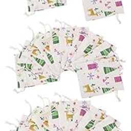 Bnf® 30 Pieces Linen Jute Sack Jewelry Pouch Drawstring Gift Bags Christmas Favor|Home & Garden|Wedding Supplies|Wedding Favors-image-49