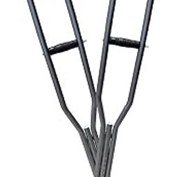 KDS SURGICAL Under Arm Auxillary Crutch Height Adjustable Men/Women/Old People Walking Stick - Grey 2 Pcs-picture-25