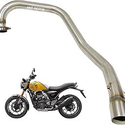 Dhe Best Bike exhaust Pipe Muffler Middle Pipe Bend Pipe Stainless Steel Suitable For Triumph Speed 400-31
