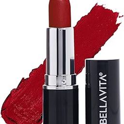BELLAVITA Comfort Matte Bullet Lipstick| Intense Colour| Creamy Matte Finish| Intense Moisturisation| Smooth Glide| Lipsticks for Women |4 Hr Stay, Scarlet Red, 4.2 gm-26