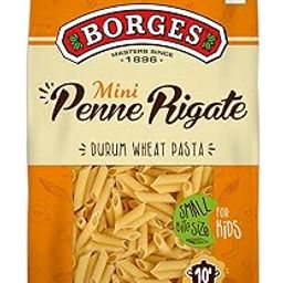 Borges Mini Penne Rigate Durum Wheat Pasta, Ideal Bite Size for Kids, Cooked in 10 minutes, 100% Durum Wheat Semolina - 350grams-image-10