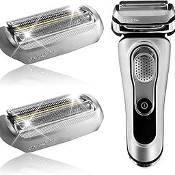 HONGNAL 94M Electric Replacement Shaver Head Accessories Compatible with Braun Series 9 Pro and Series 9 Electric Shavers, Silver, Pack of 2-image-7