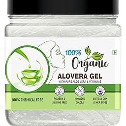 Organic 100% Aloe Vera Gel For Face, with Natural Aloe Vera & Vitamin E for Skin and Hair - 400g-23