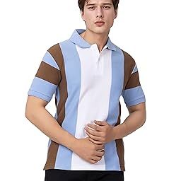 Costal/Polo T-Shirt/Quarter Button/Half Sleeves/Regular FIT/for Fresh and GEN-Z Look/PASTAL Colors.-image-4